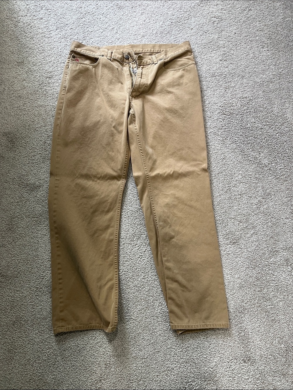 Ralph Lauren Classic Tan Straight-Leg Pants